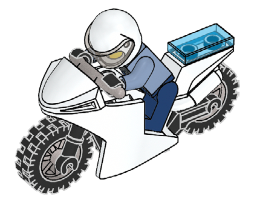 Policeman &amp; Motorcycle